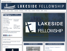 Tablet Screenshot of lakesidefellowship.com